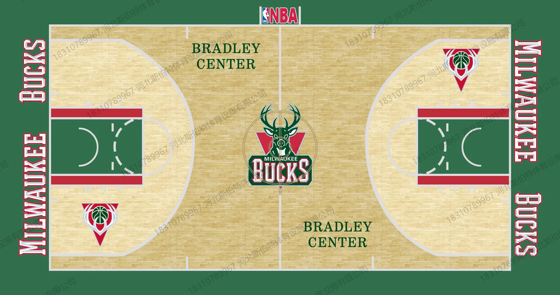 NBA 经典球场地板图案复刻:彩漆设计怎么落地 - 第 23 张