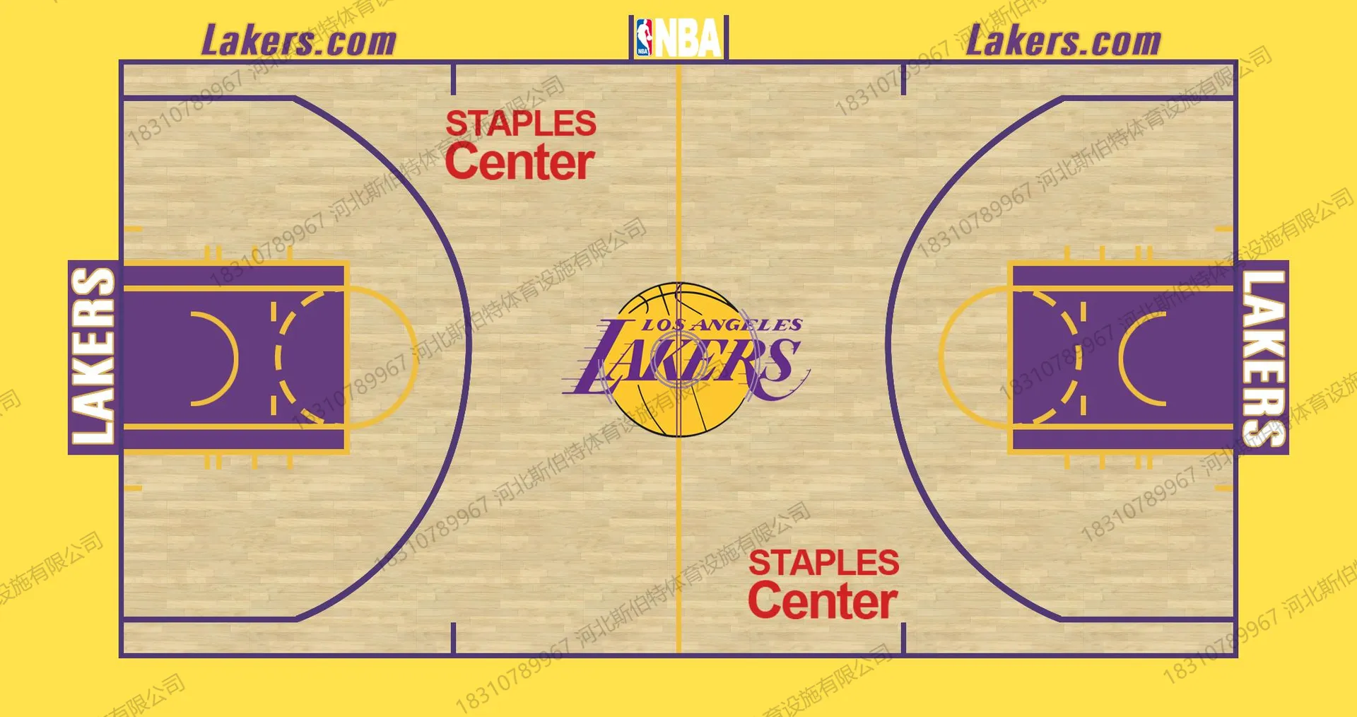 NBA 经典球场地板图案复刻:彩漆设计怎么落地 - 第 21 张
