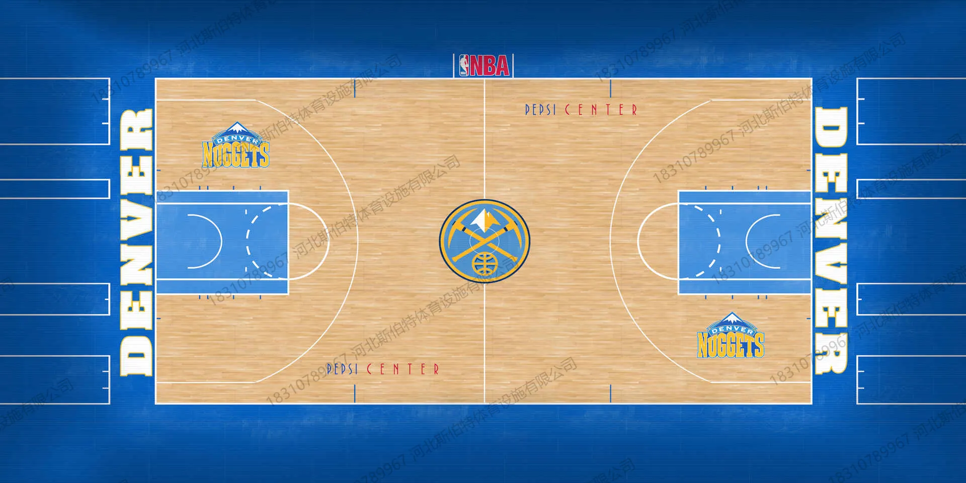 NBA 经典球场地板图案复刻:彩漆设计怎么落地 - 第 5 张