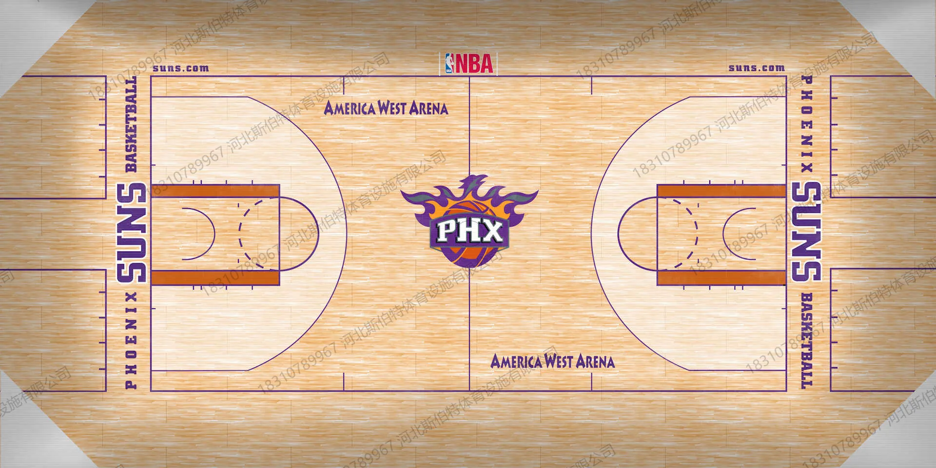 NBA 经典球场地板图案复刻:彩漆设计怎么落地 - 第 13 张