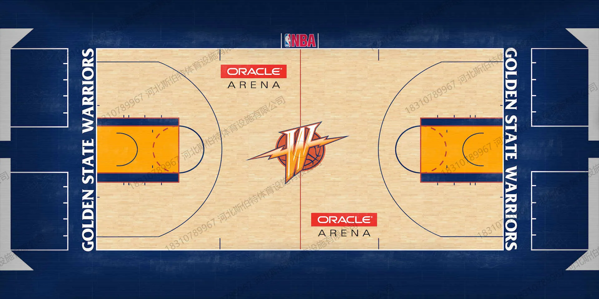 NBA 经典球场地板图案复刻:彩漆设计怎么落地 - 第 17 张