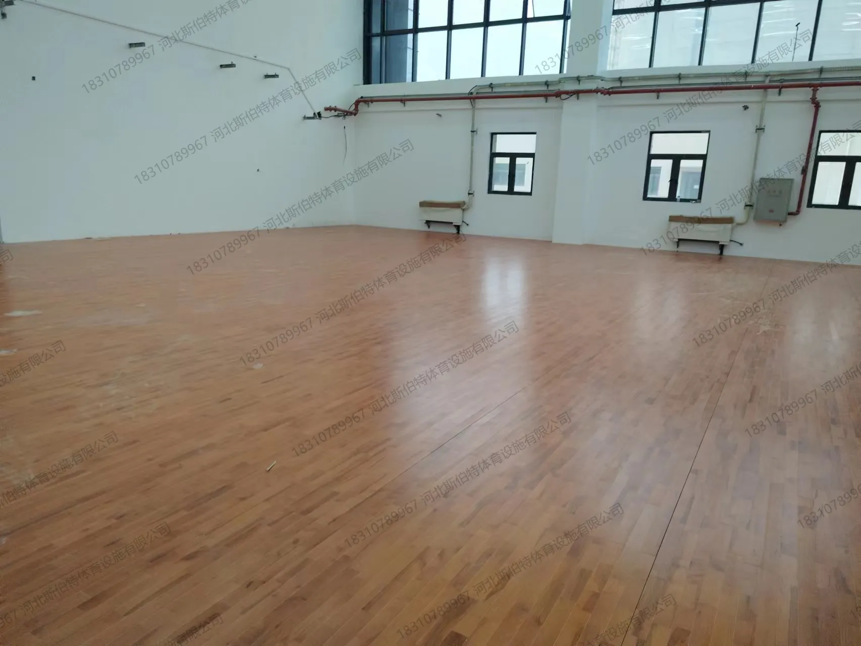 运动木地板场馆完工全景